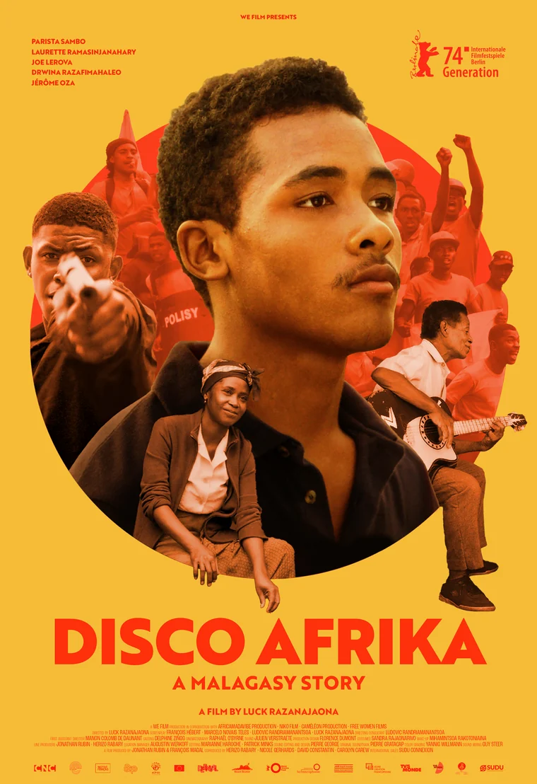 Filmplakat Disco Afrika – A Malagasy Story, ein Film von Luck Razanajaona